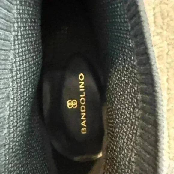 Bandolino Knit Dark Gray Wedge Ankle Booties 10 - Picture 4 of 10